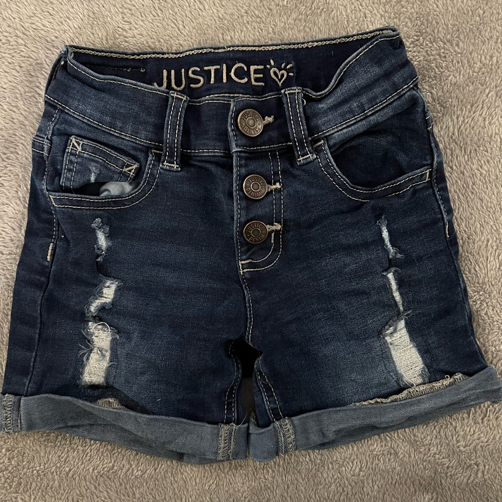 Girls Denim Shorts, size 6, justice, kids